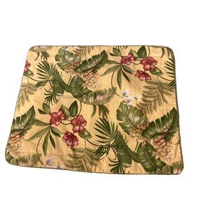 Thomasville Luxury Pillow Sham Standard Tropical Floral Quilted